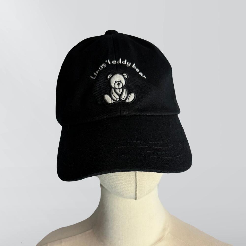3.3 Field Trip Black Linus Teddy Bear Baseball Cap Hat